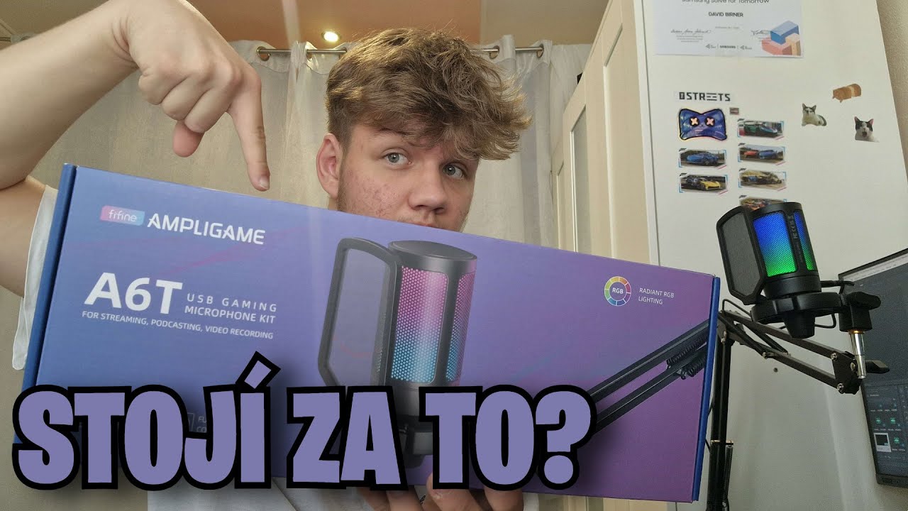 NAJLEPŠÍ MIKROFÓN ZA 20€?! | Fifine Ampligame A6T Recenzia