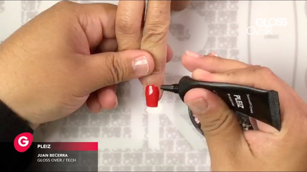 Pleiz para Adherir Cristales con Gel / Gloss Over
