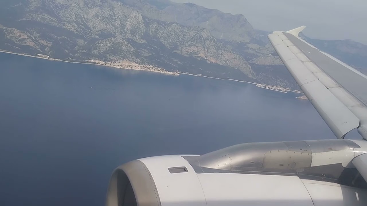 Flug von PAD nach Antalya am 16.4.23!!Landeanflug Antalya