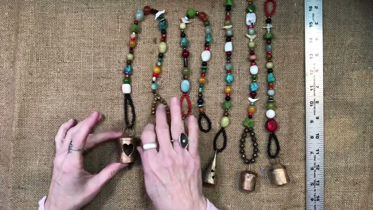 Beaded Boho Bell Wind Chimes!  So Fun!