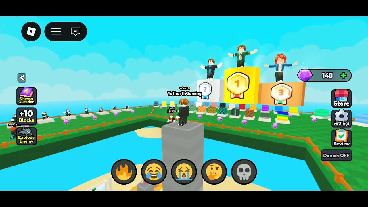 Maths Tower Race In Roblox