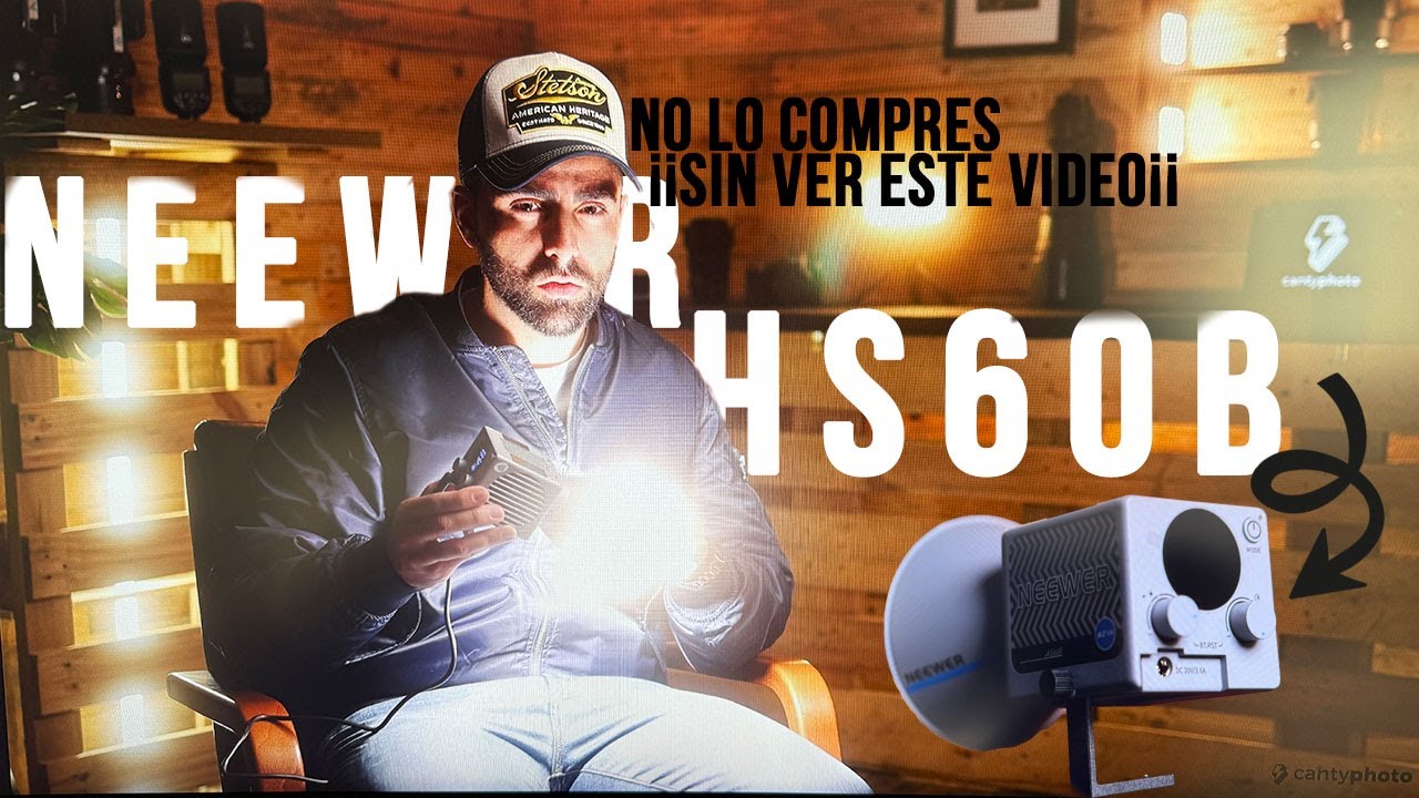 NEEWER HS60B MINI FOCO LED PARA FILMAKERS Y FOTOGRAFOS.