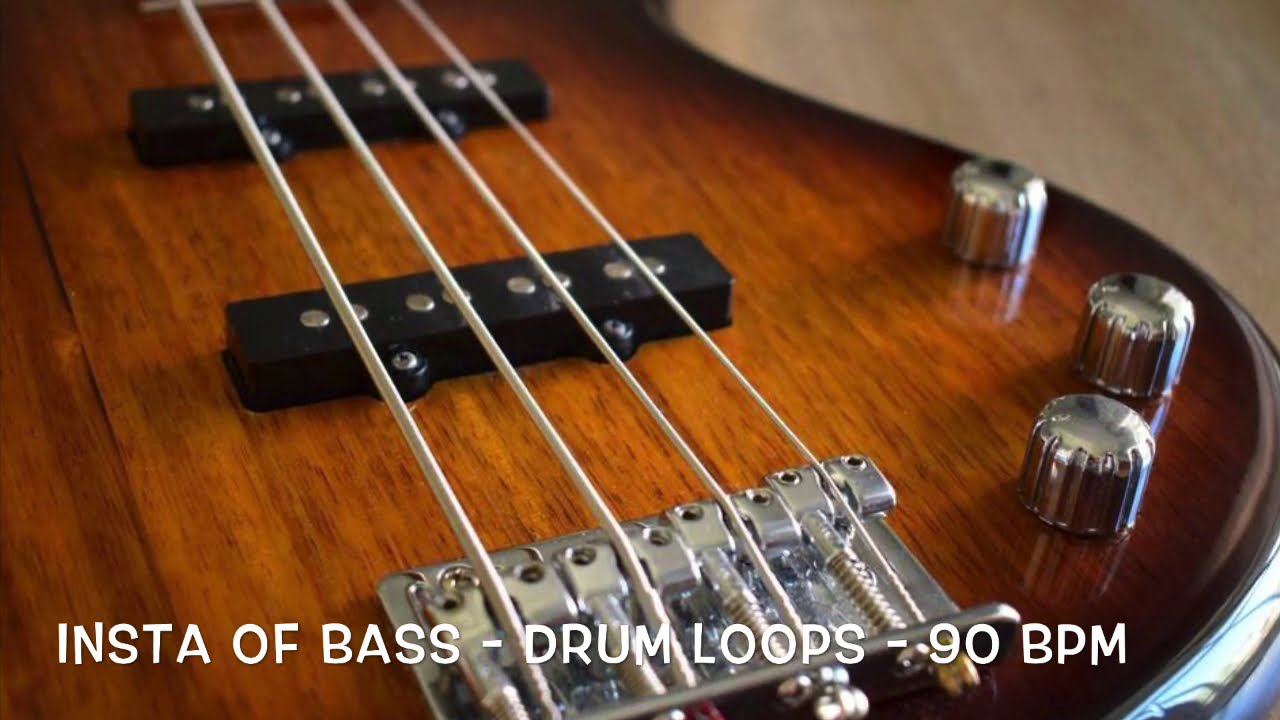 90 BPM - Crunchy Funk Drum Beat - INSTA OF BASS
