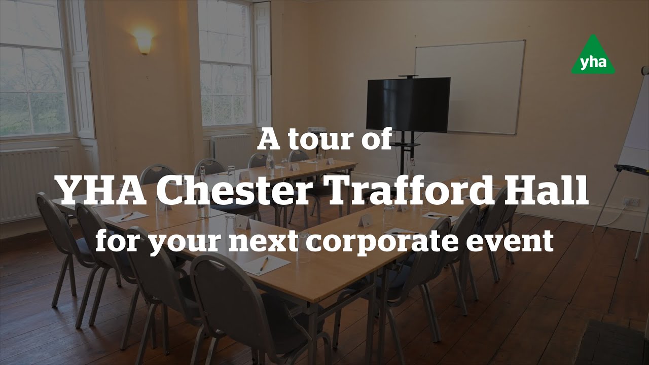 A tour of YHA Chester Trafford Hall for corporate retreats