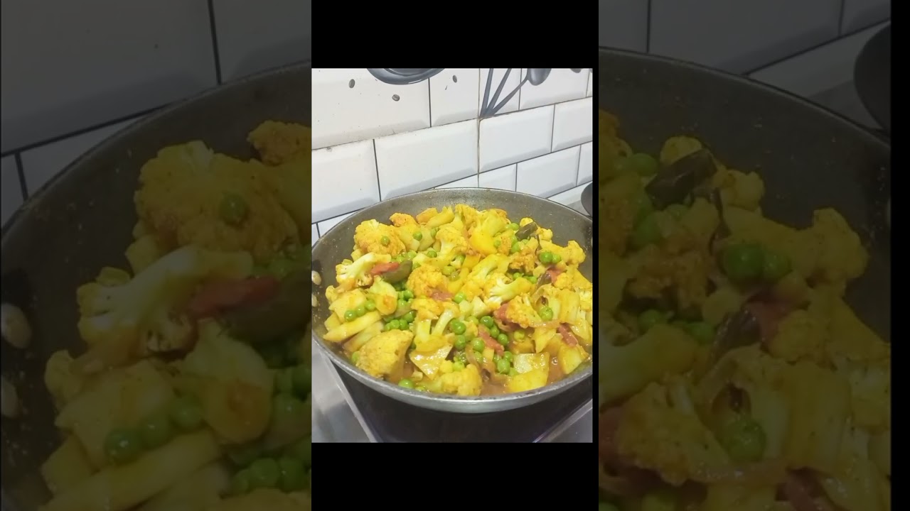 आलू, गोभी और मटर की मिक्स सब्जी 🍲#vegetables #youtubevideo 
