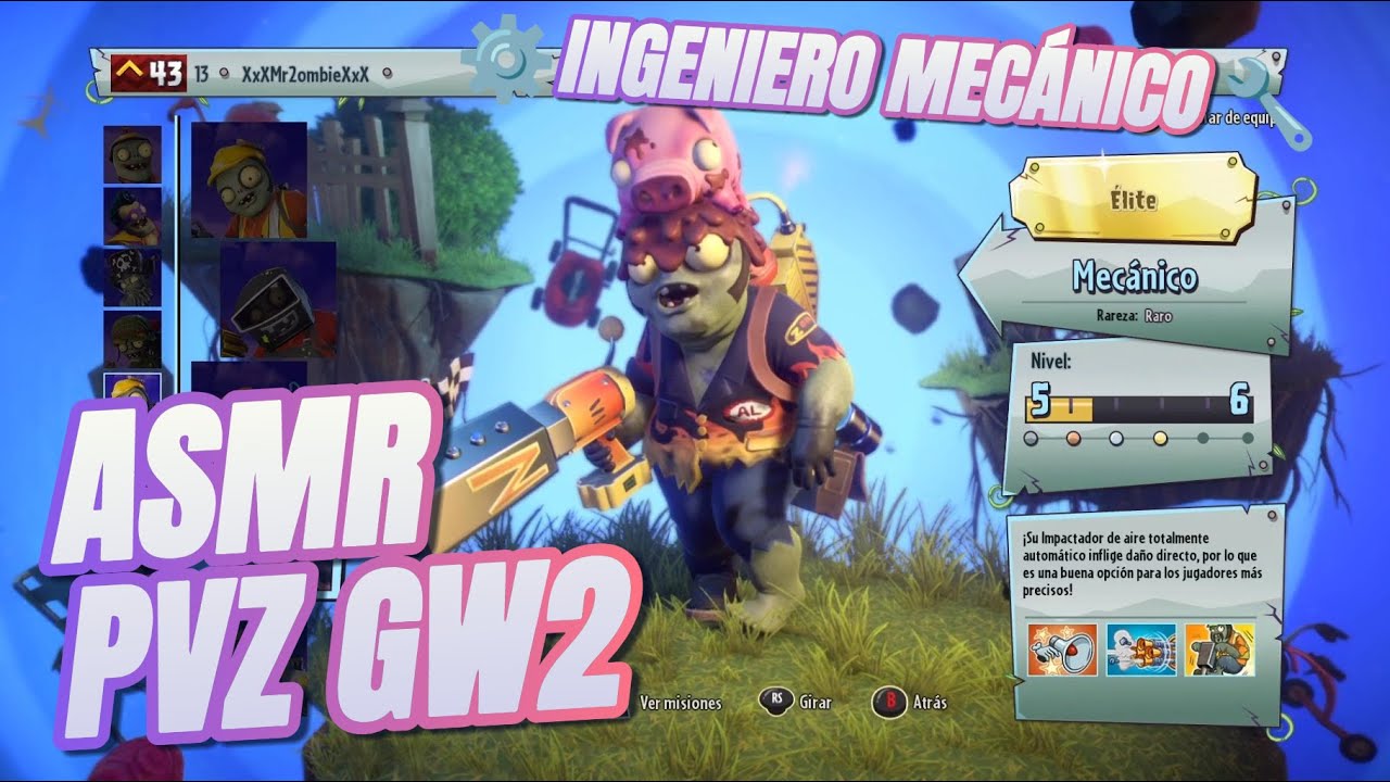 ASMR PvZ Garden Warfare 2 | Ingeniero Mecánico ⚙️🔧 con Susurros Relajantes