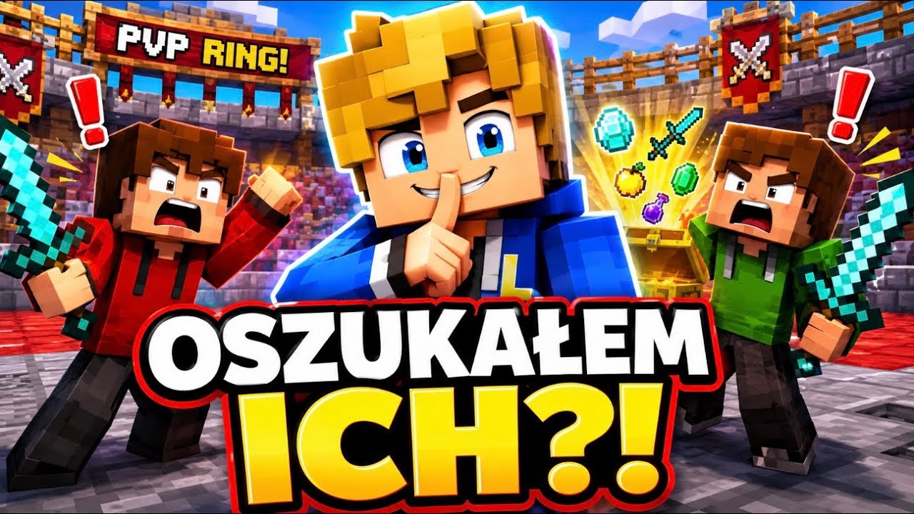 👉 OSZUKAŁEM ICH W RINGU?! 😈⚔️ (Minecraft)