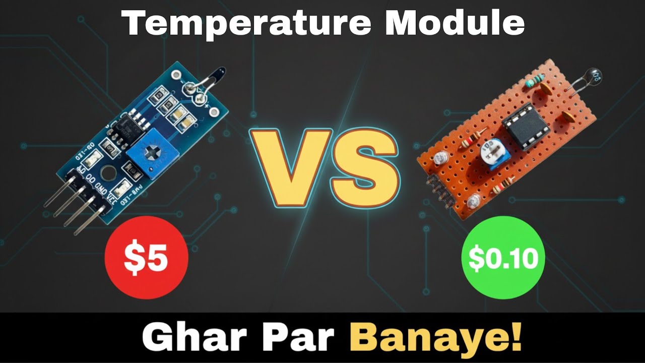 How Make Temperature  Sensor Module at Home | NTC Thermistor | Sensor Module |