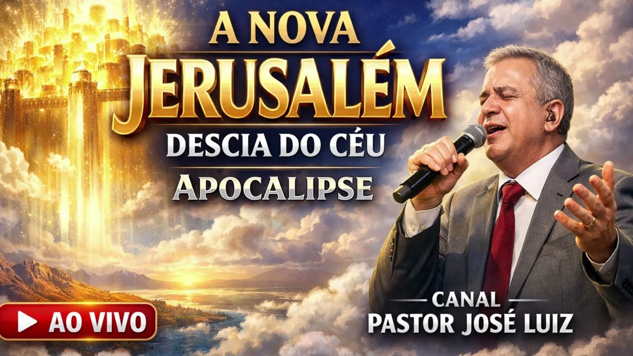 A NOVA JERUSALÉM DESCE DO CÉU 🔥 | APOCALIPSE 21 | HINO PROFÉTICO AO VIVO – Pastor José Luiz