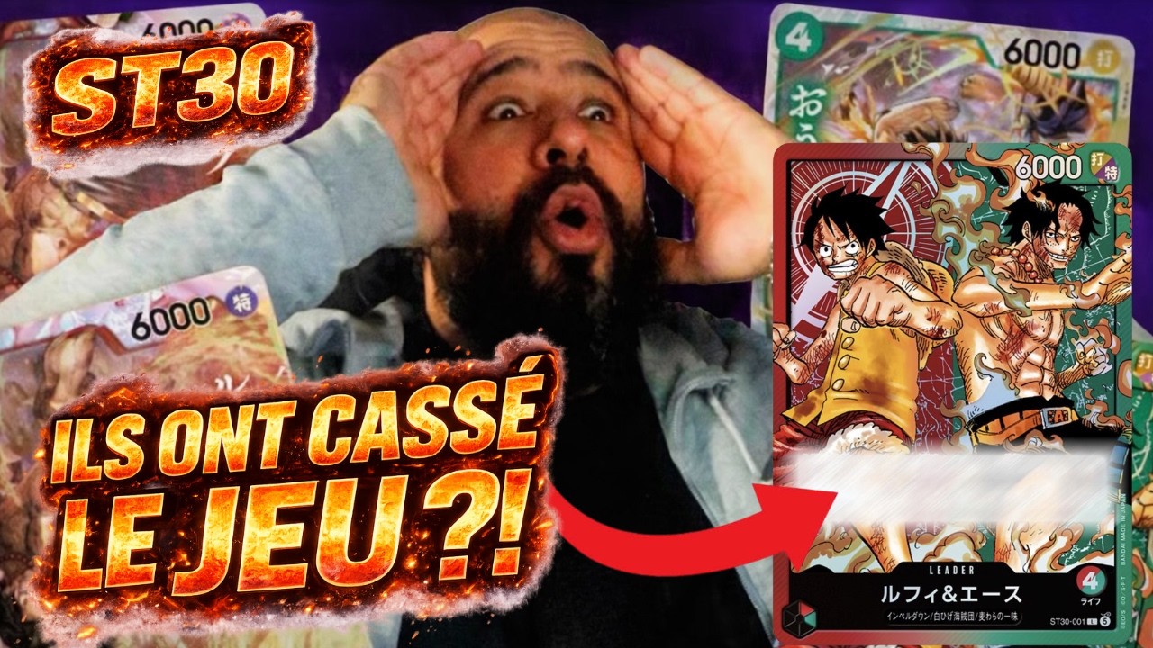 🔥 ST30 ACE & LUFFY EST D&Eacute;J&Agrave; TIER 0 ?! (Le Deck Qui Va CASSER la M&eacute;ta) 🔥 | One Piece Card Game