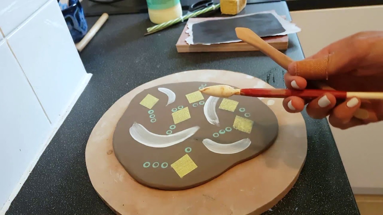 Monoprinting on to Clay