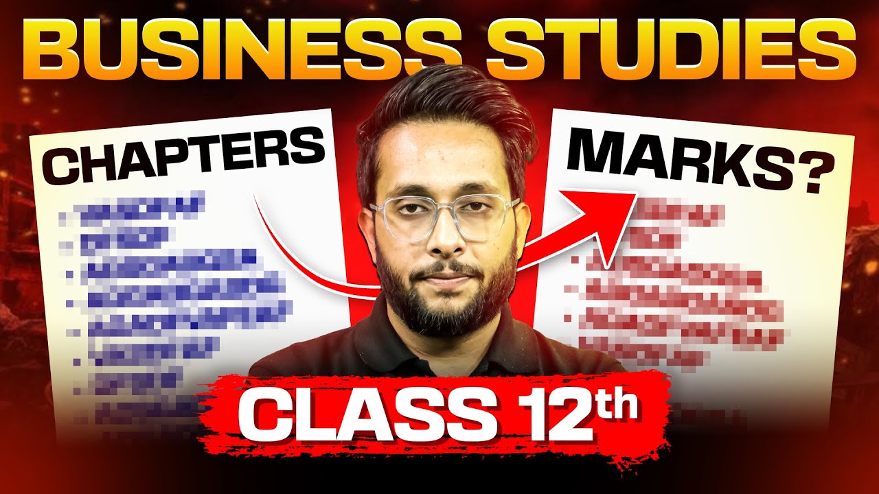 Business Studies Chapter Wise Weightage | Class 12th BST 2024-25 By Harsh Suryavanshi