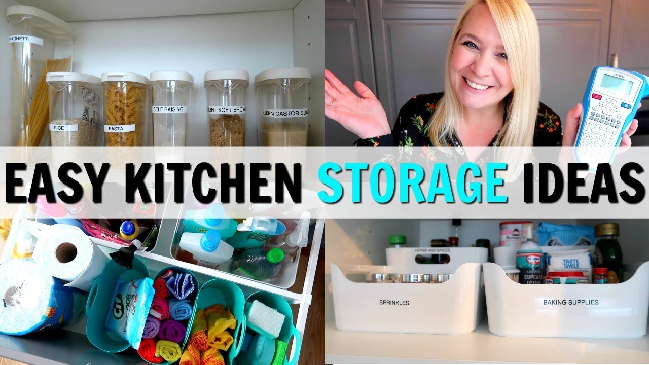 EASY KITCHEN STORAGE & ORGANISATION IDEAS!