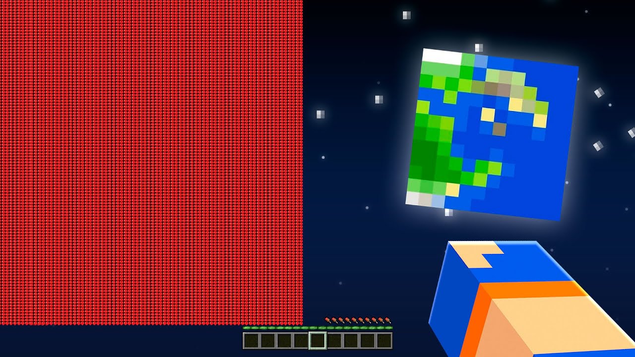 Выживут ли 1 000 000 000 сердец после самого большого падения в Minecraft?