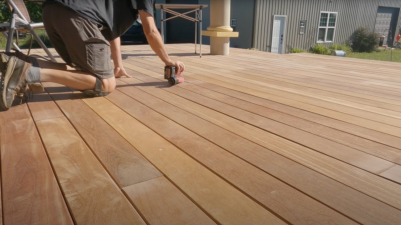 I built a beautiful Cumaru Brazilian wood deck!  Decking from Advantage Lumber