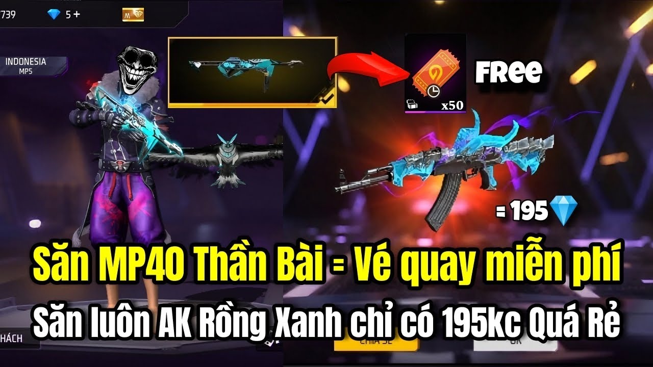 Hunt MP40 God of Gamblers with free spin tickets and hunt Blue Dragon AK for only 195kc? [Free Fi...