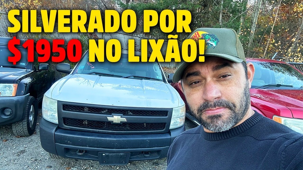 AS CAMINHONETES MAIS LINDAS E BARATAS DO LIX&Atilde;O DE CARROS NOS EUA 🇺🇸💥