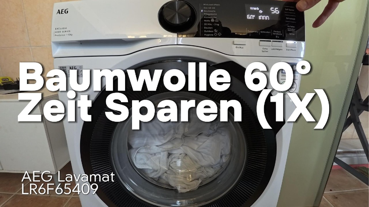 Macht Zeit Sparen wirklich Sinn? AEG LR6F65409 Baumwolle 60° im Realtest | 2h 16min