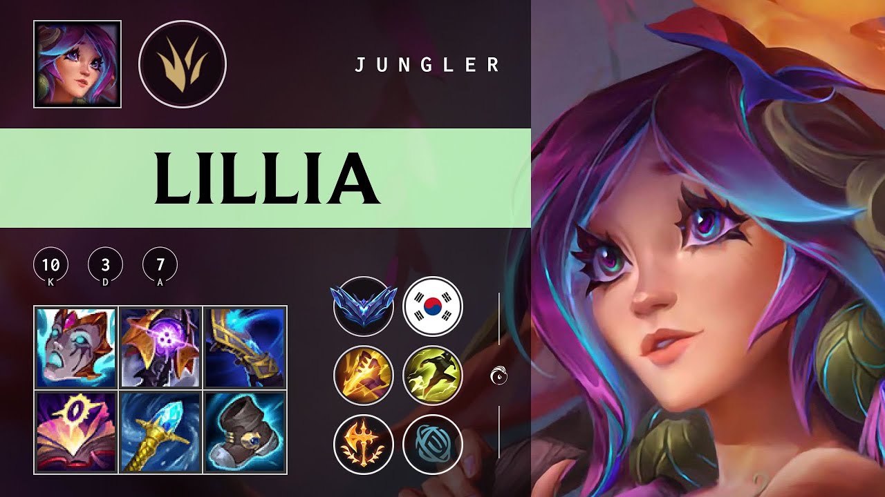 Lillia Jungle vs Shaco - KR Diamond Patch 25.24