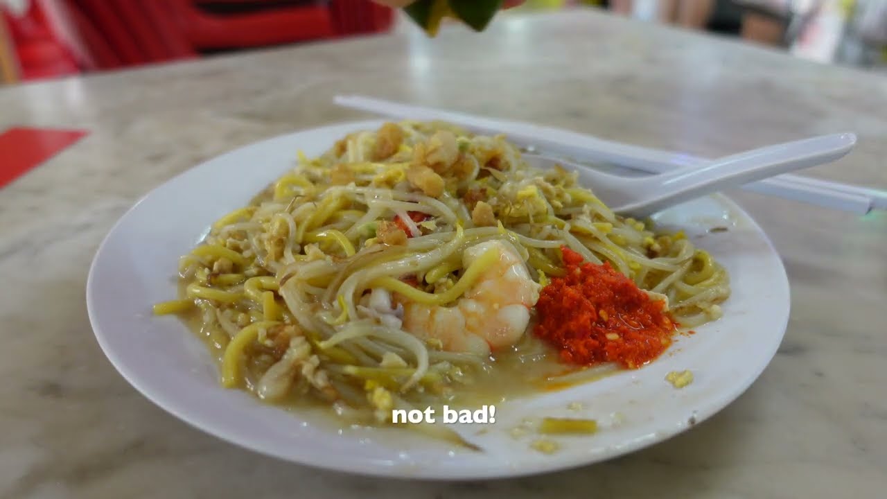 Singapore Street food, Hokkien Wanton Noodle, Ghee Hong Eating House Tour