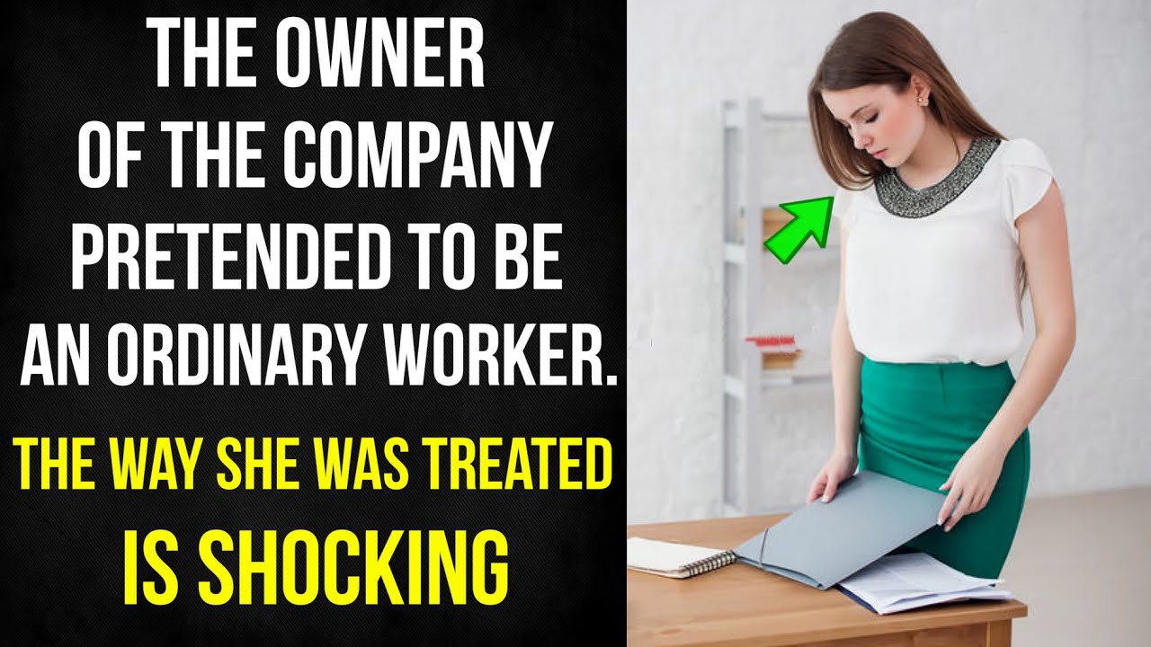 A company owner pretended to be an employee. She was treated shockingly. Her identity was revealed…