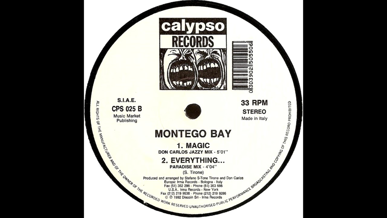 Montego Bay - Magic (Don Carlos Jazzy Mix) 1992