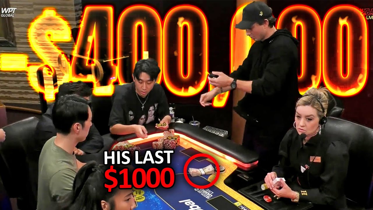 Вот как выглядит КАТАСТРОФА на 400 000 долларов @HustlerCasinoLive