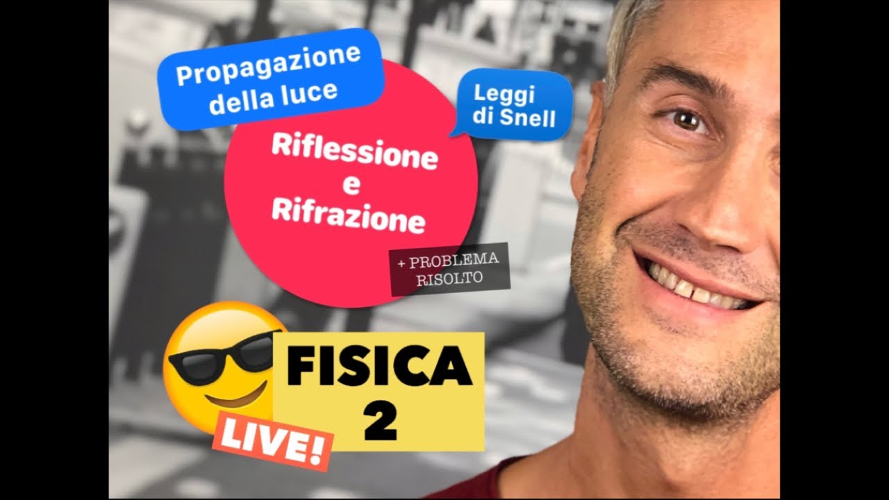 RIFLESSIONE E RIFRAZIONE della luce, fisica onde meccaniche, legge di snell, lenti e specchi fisica
