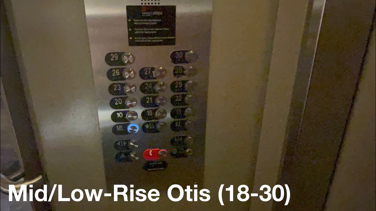 Glass Otis Traction Elevators (18-30) @ Marriott Marquis in Atlanta, GA