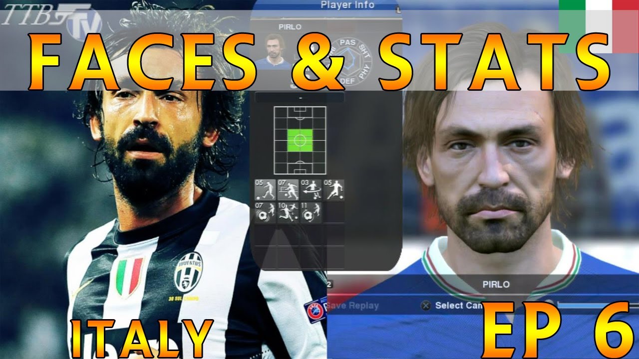 [TTB] PES 2014 - Faces Vs Real Life Comparison - Italy - Ep6 - Early Demo Code