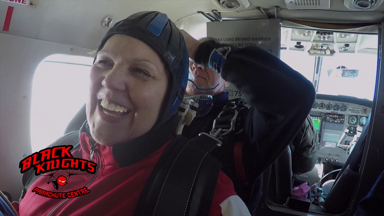 Annie's 15,000 ft Charity Tandem skydive 'Black Knights Parachute Centre' 2017