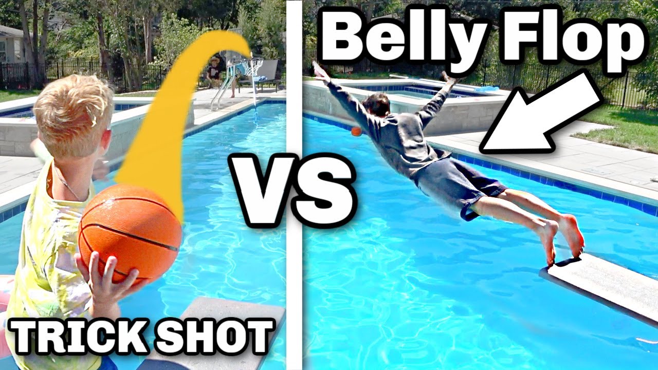 0.01% Trick Shot, Or Fall in The Pool Challenge
