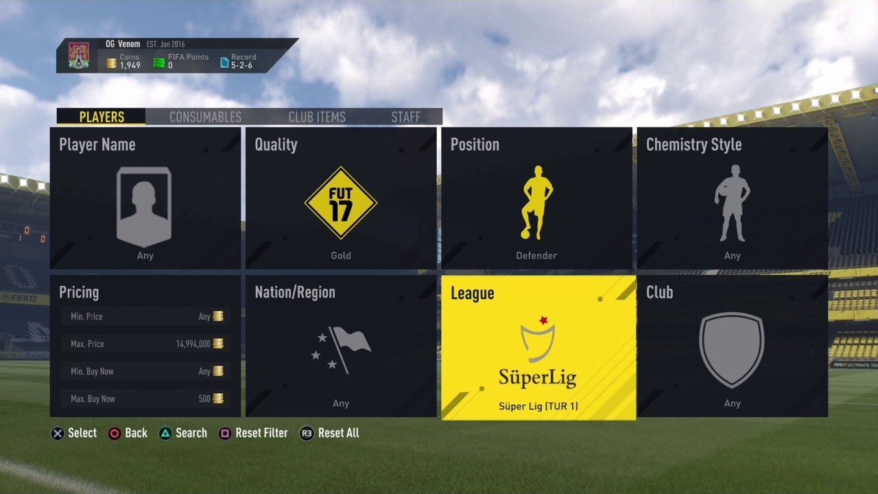 FIFA 17: BEST SNIPING FILTER!