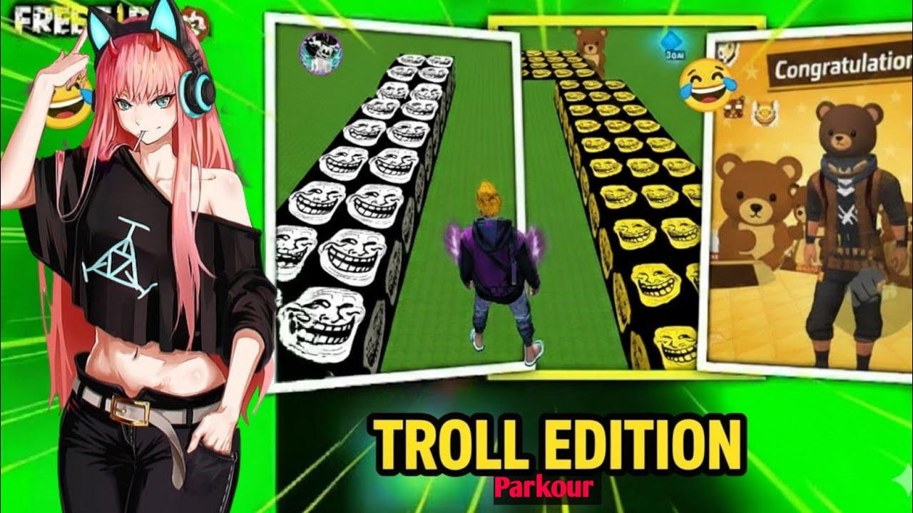 Troll lobby Parkour 😂 by ravi edits 