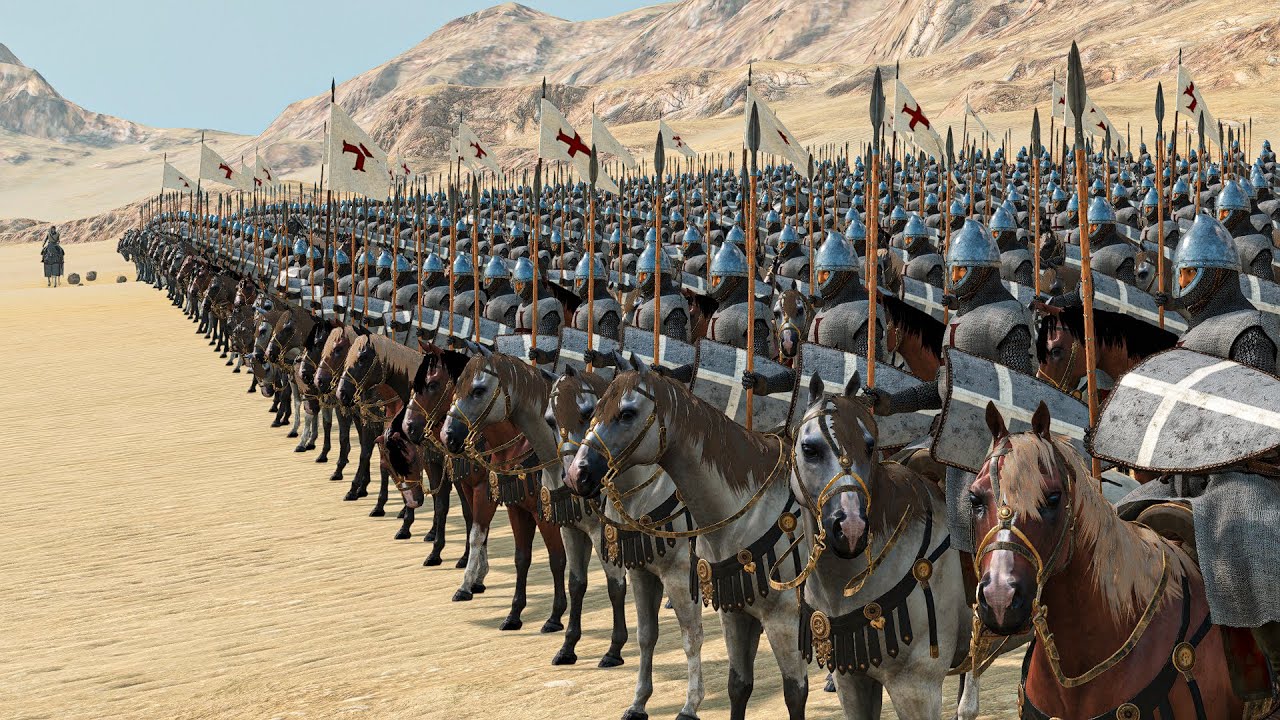 1000 Crusader Cavalry vs 1000 Saracens — Mounted Clash of Faith | Mount & Blade II: Bannerlord
