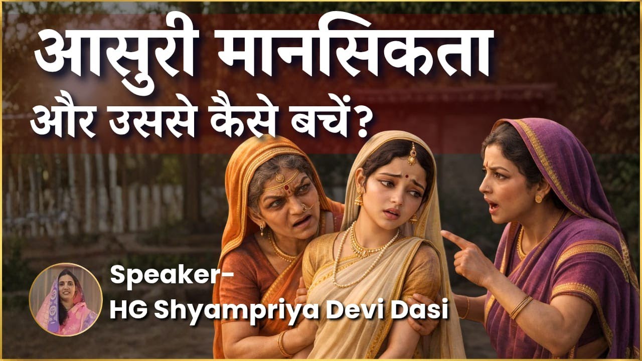 आसुरी मानसिकता और उससे कैसे बचें ll Shyampriya Devi Dasi