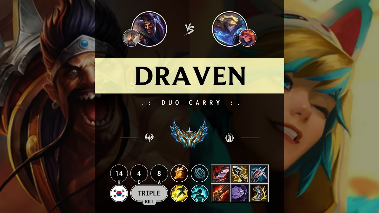 Draven ADC vs Ezreal - KR Challenger Patch 14.11