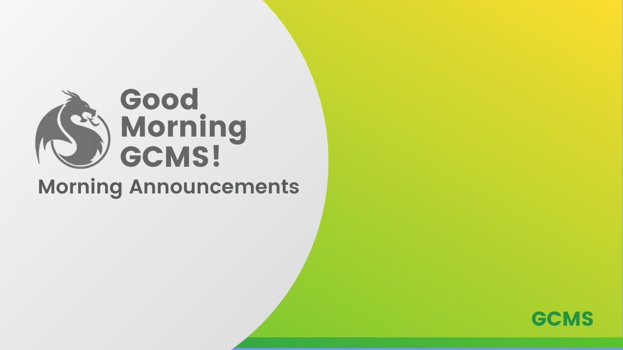 GCMS Morning News