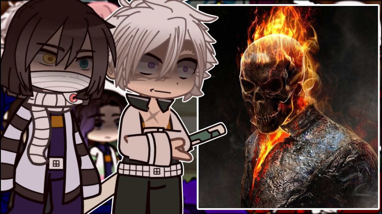Hashiras React to Ghost Rider || Johnny Blaze || Gacha React