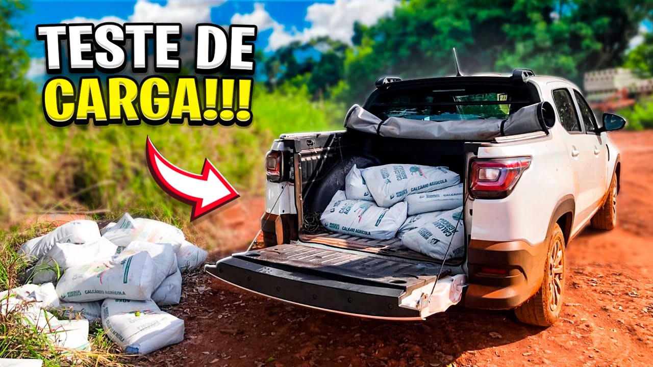 TESTE DE CARGA COM A FIAT STRADA FREEDOM CABINE DUPLA!
