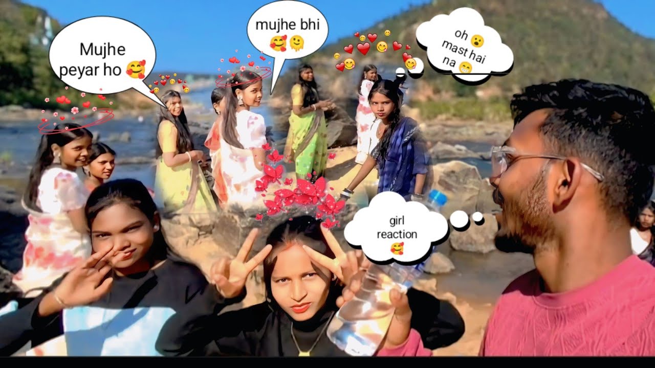Aaj sararor me cute girl mile or peyar ho gais 🥰🫠 Public reaction video #public 