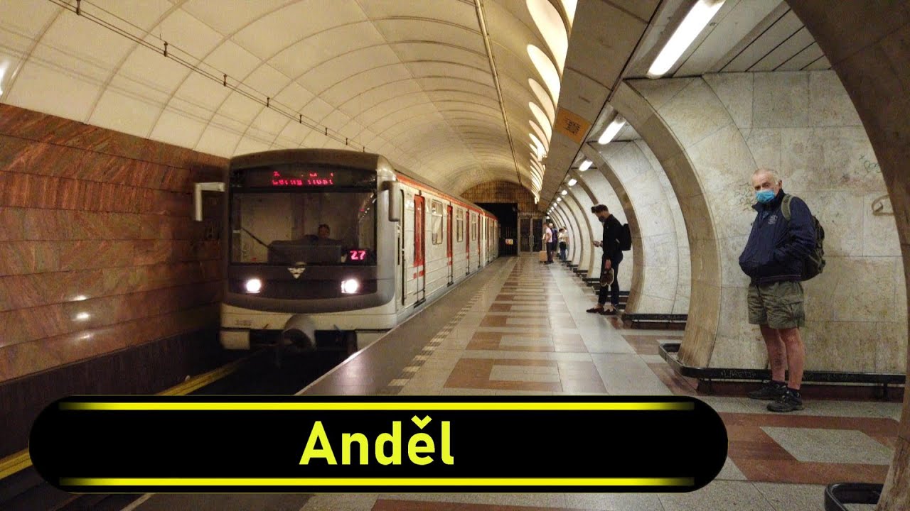 Metro Station Anděl - Prague 🇨🇿 - Walkthrough 🚶