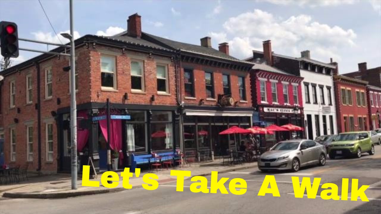 Walking Around Mainstrasse Village In Covington, KY