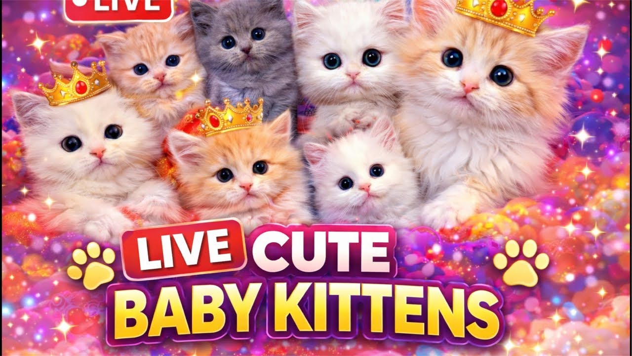 Cute kitten 🐾 Live[212] #cat#ytshorts #trending livestream #live #foryou #viralvideo #youtubeshorts