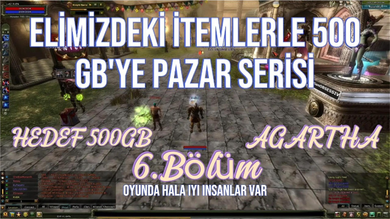 Knight Online | 500 GB’ye Pazar Serisi | Bölüm 6 (Agartha)|KAZANÇLAR NEDEN DÜŞTÜ?