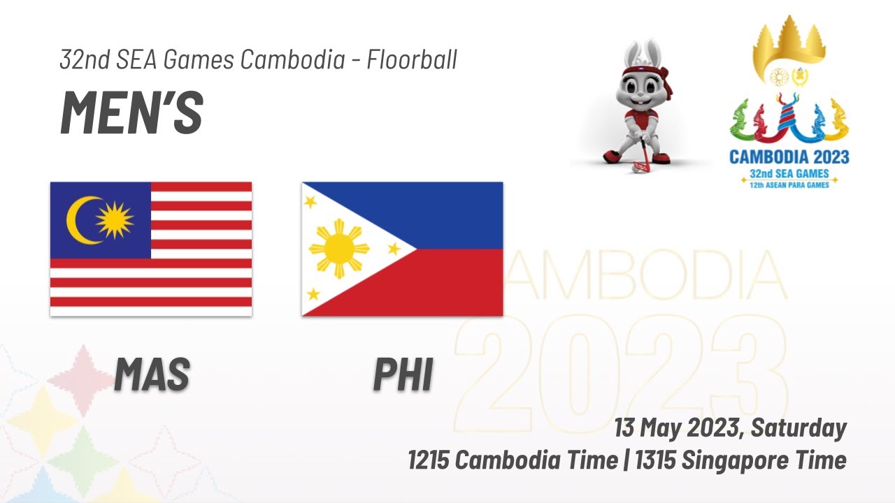 Men: Malaysia 3 - 8 Philippines | Floorball | 32nd SEA Games 2023 Cambodia