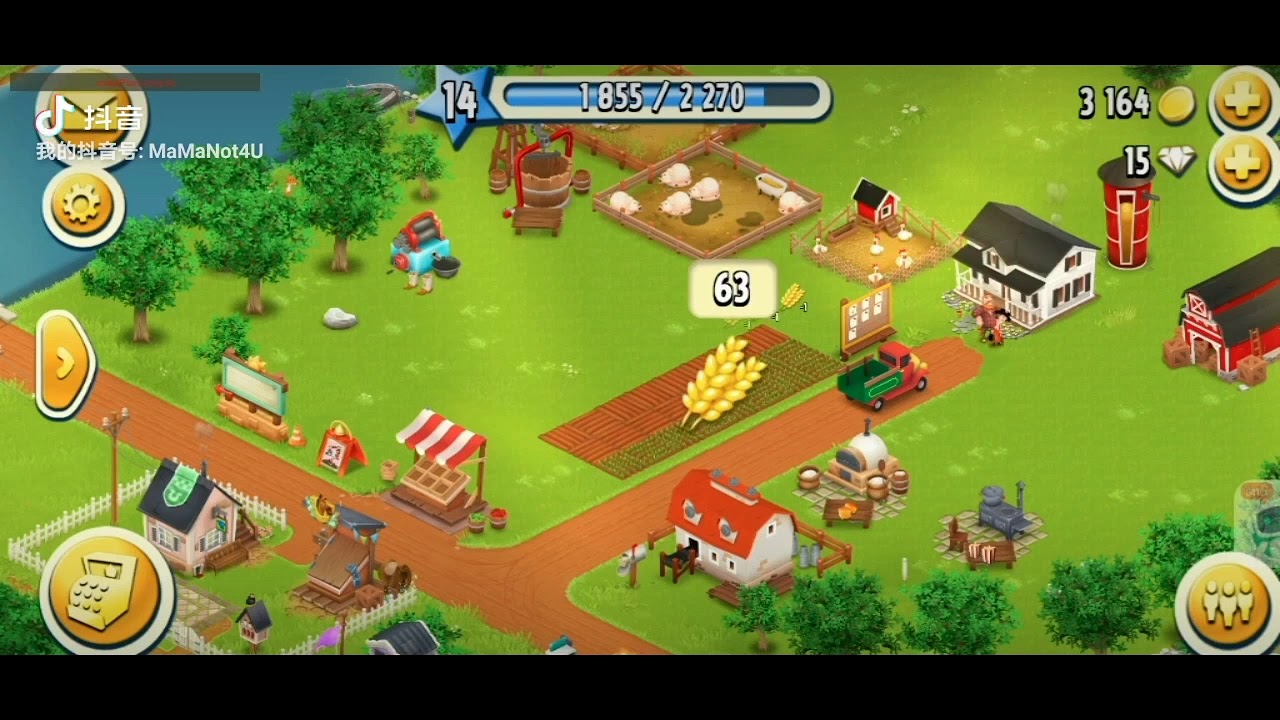 2021.2.25 Hay Day Level 14-30 days challenge Hay Day Level 100 without Payment