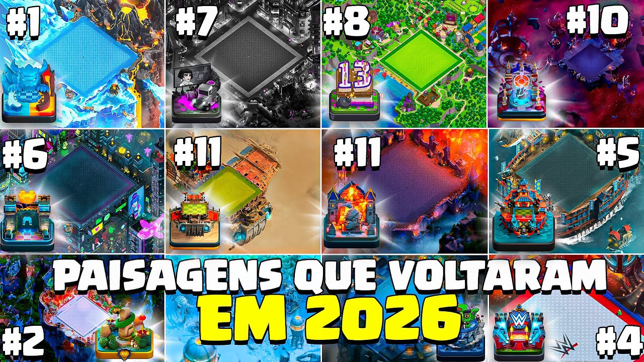TODAS as SKINS de PAISAGENS que VOLTARÃO para LOJA em 2026!