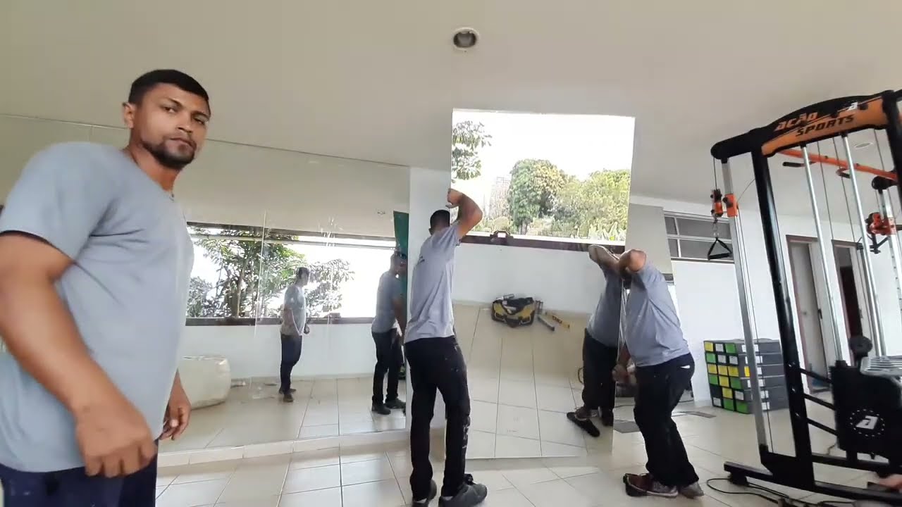 Fechando a parede com ESPELHO,instalação dicas e montagem!