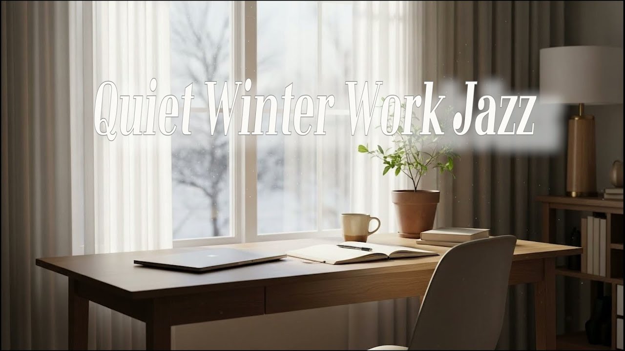 📚 Quiet Winter Work Jazz: Focused, Minimal, and Distraction-Free (4 Hours) 📚